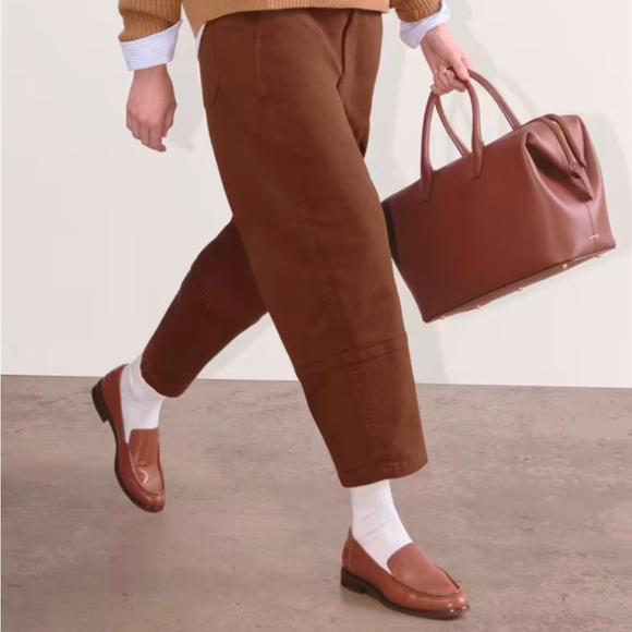 EVERLANE the utility barrel pant in rosewood size 4 - Picture 2 of 5